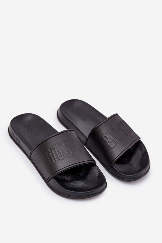 Pantuflas ligeras de espuma Tiene quesculino Big Star MM174322 de color negro