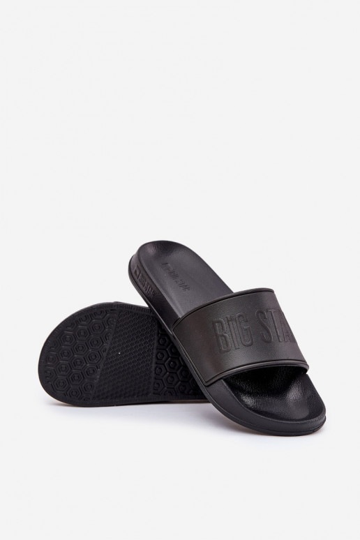 Pantuflas ligeras de espuma Tiene quesculino Big Star MM174322 de color negro