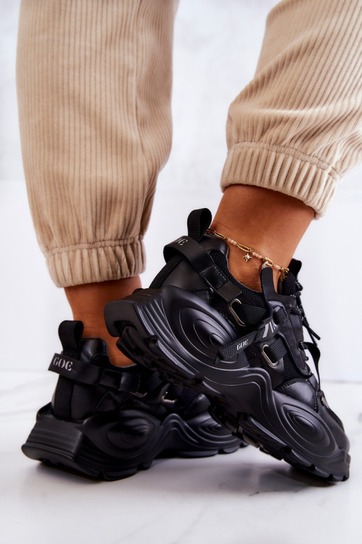 zapatillas Zapatillas modelo zapatos. GOE JJ2N4083 de color negro