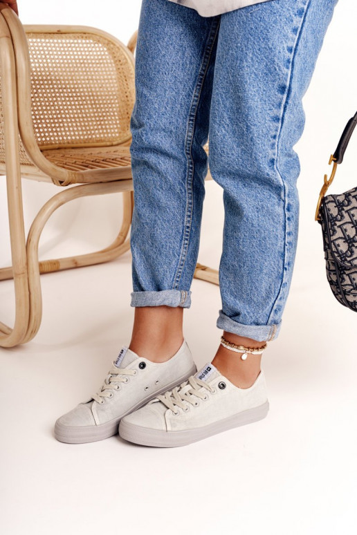 baja de las mujeres zapatos casuales Big Star DD274439 color gris