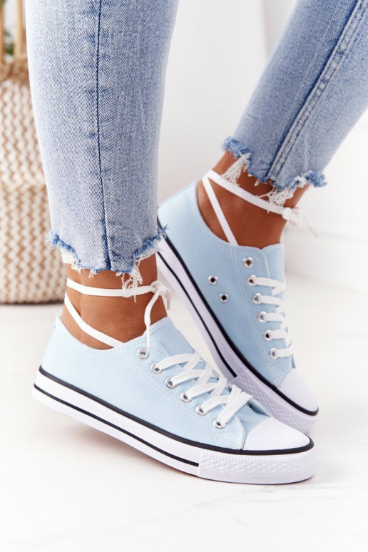 Femenino modelo clásico zapatos casuales azul claro Omertá