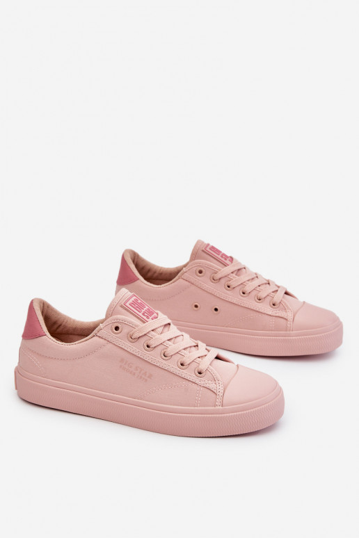 modelo clásico zapatillas de suela plana Big Star LL274095 Tono rosa claro