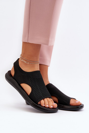 Estilo deportivo Sandalias de mujer de color negro Cesys