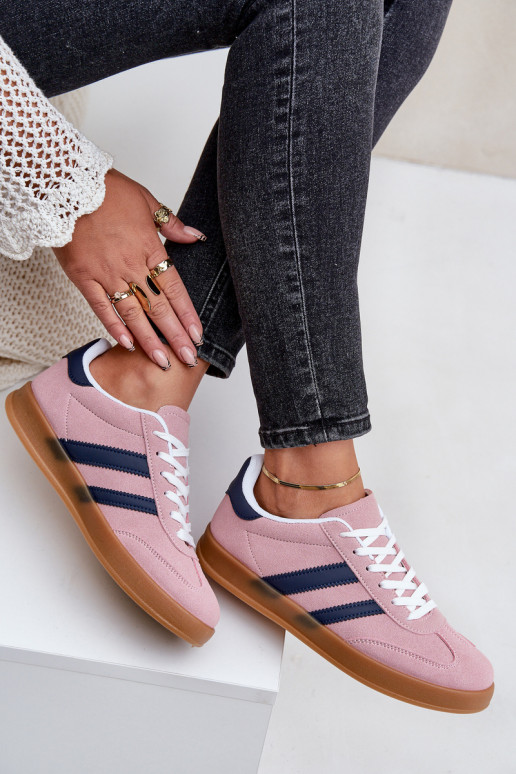 Zapatillas modelo zapatos. baja de las mujeres color rosa EnnorAen