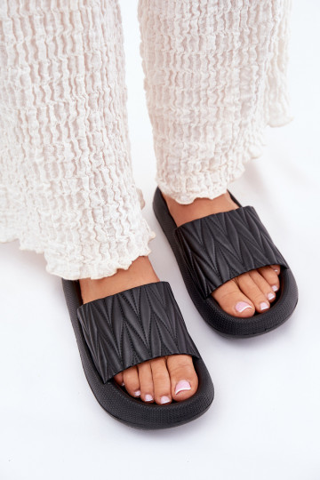 zapatillas de mujer Zapatillas ligeras con una plataforma de color negro Vanesha 2