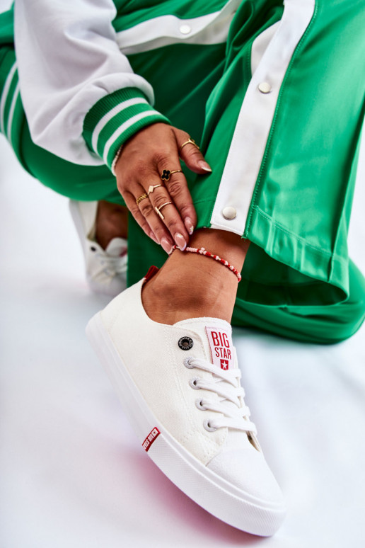 Zapatos de mujer Big Star FF274087 Blanco-color rojo