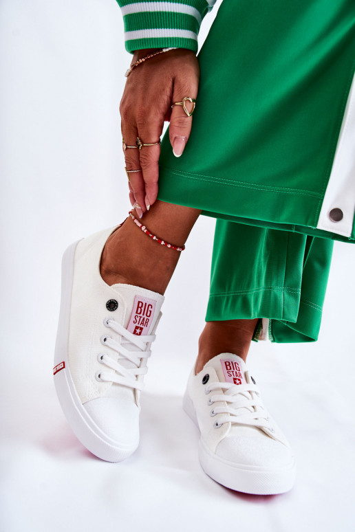 Zapatos de mujer Big Star FF274087 Blanco-color rojo