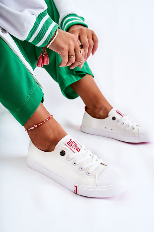 Zapatos de mujer Big Star FF274087 Blanco-color rojo