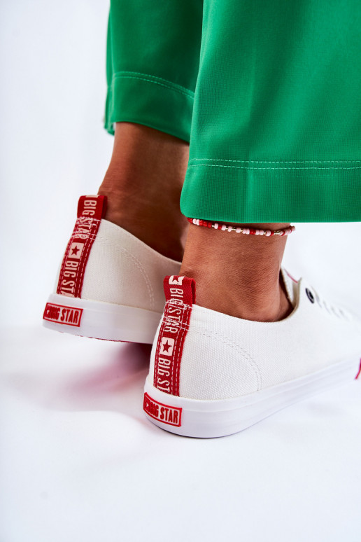 Zapatos de mujer Big Star FF274087 Blanco-color rojo