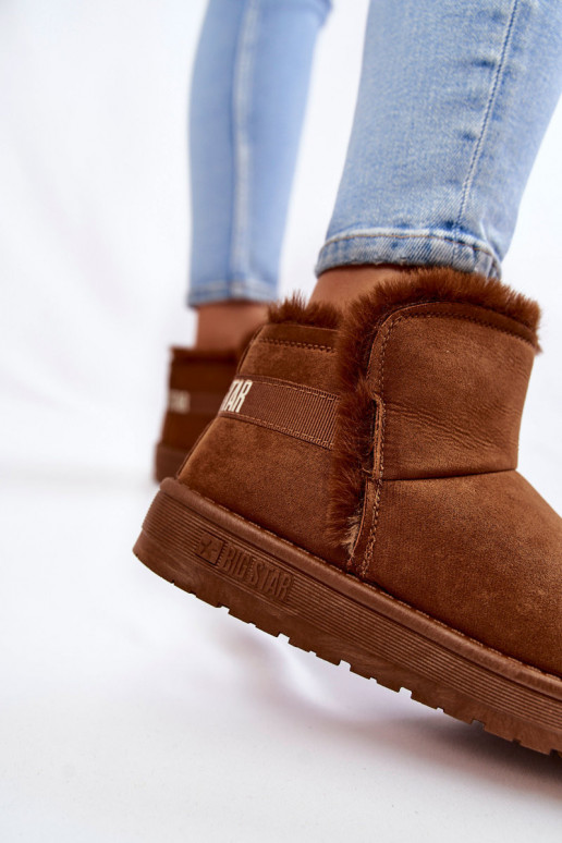 Femenino Botas Botas de nieve Big Star KK274620 color marrón