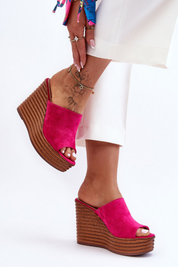 Zapatillas ligeras con una plataforma color rosa Good Vibe