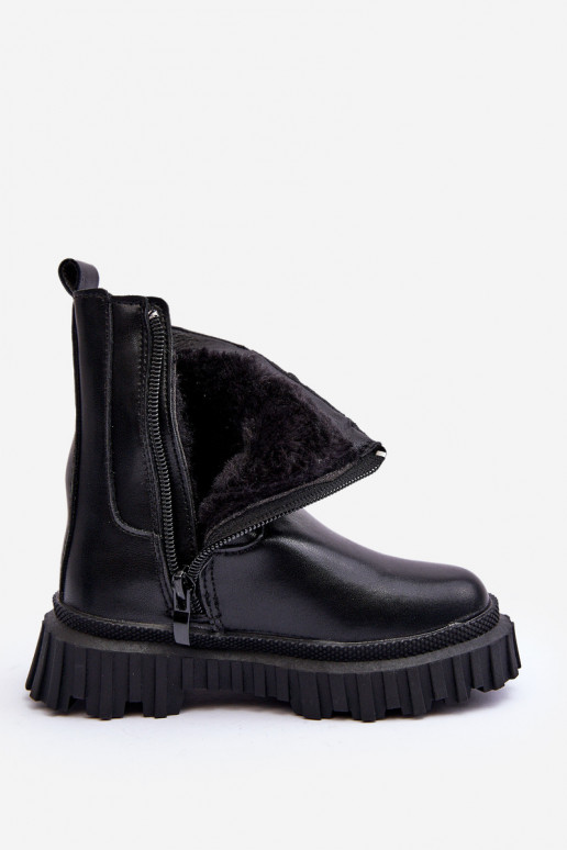 botas con estilo Infantil Decorado Con pedrería de color negro Adelie