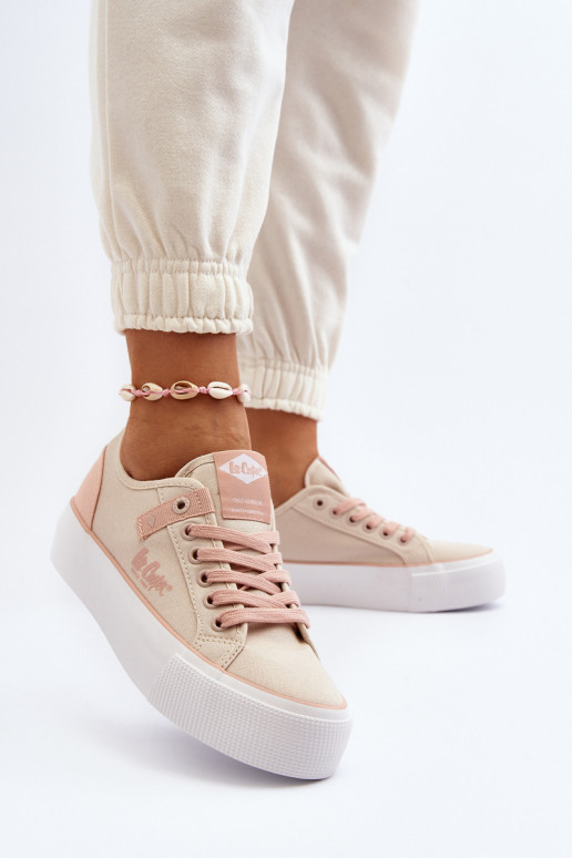  Zapatos de ocio Lee Cooper LCEN-24-31-2196 beige