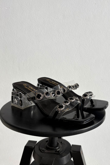 zapatillas de mujer con ojos brillantes D&A MR1037-02 de color negro