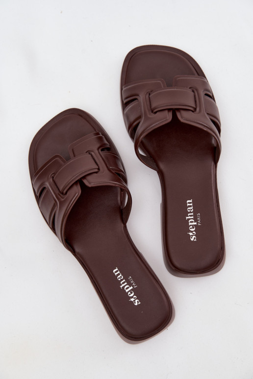 zapatillas de mujer con tacones anchos CzekoladoAe Lorania