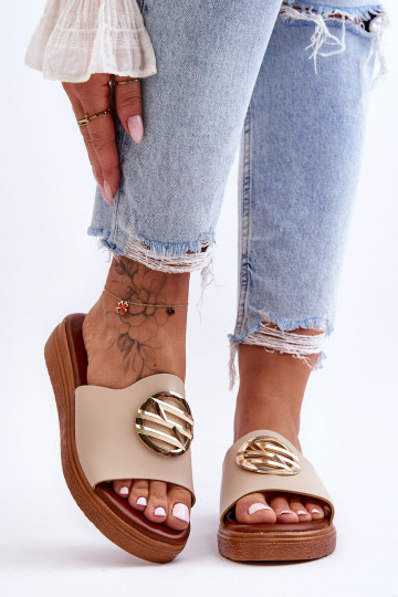 Femenino Zapatillas con adornos beige Secrets 2