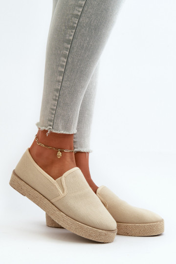 Alpargatas con una plataforma beige Activadoloenma 2