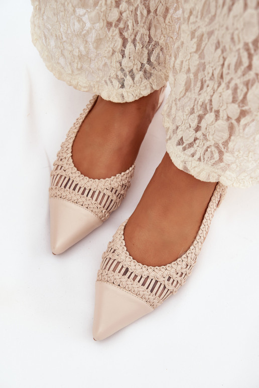 Sandalias de mujer Con Trenza reloj color marfil Nivorra