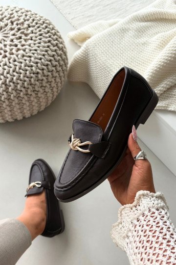 Mocasines de mujer con detalles decorativos, color chocolate Rosynne 2