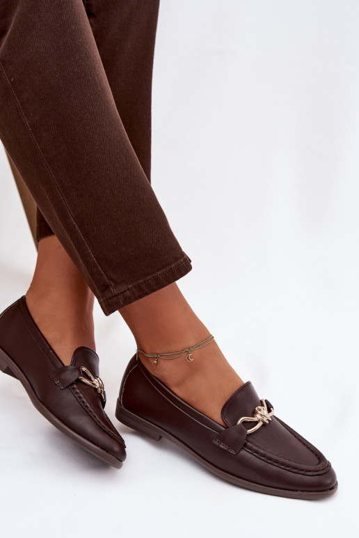 Mocasines Femenino Con decoraciones Detalem CzekoladoAe Rosynne