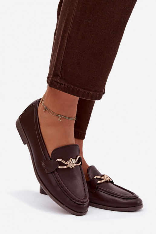 Mocasines Femenino Con decoraciones Detalem CzekoladoAe Rosynne