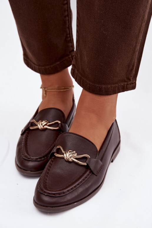 Mocasines Femenino Con decoraciones Detalem CzekoladoAe Rosynne