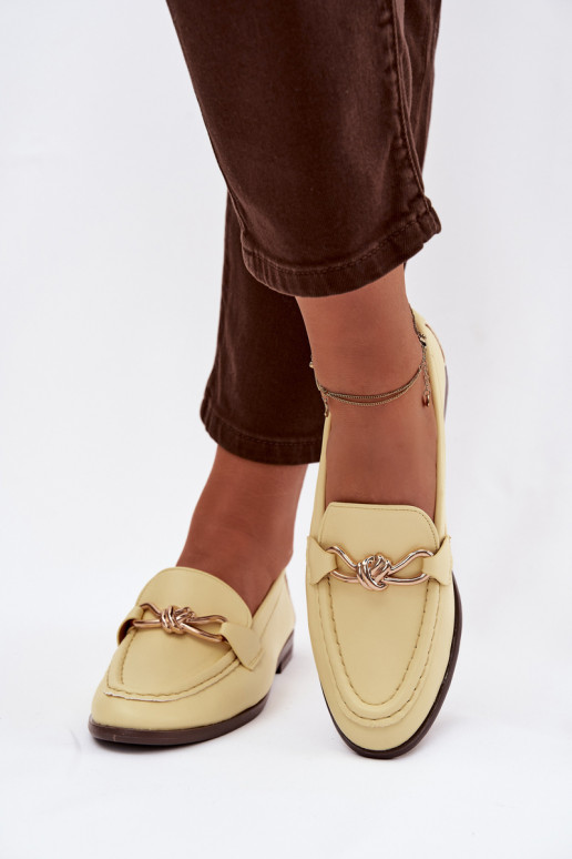 Mocasines Femenino Con decoraciones Detalem color amarillo Rosynne