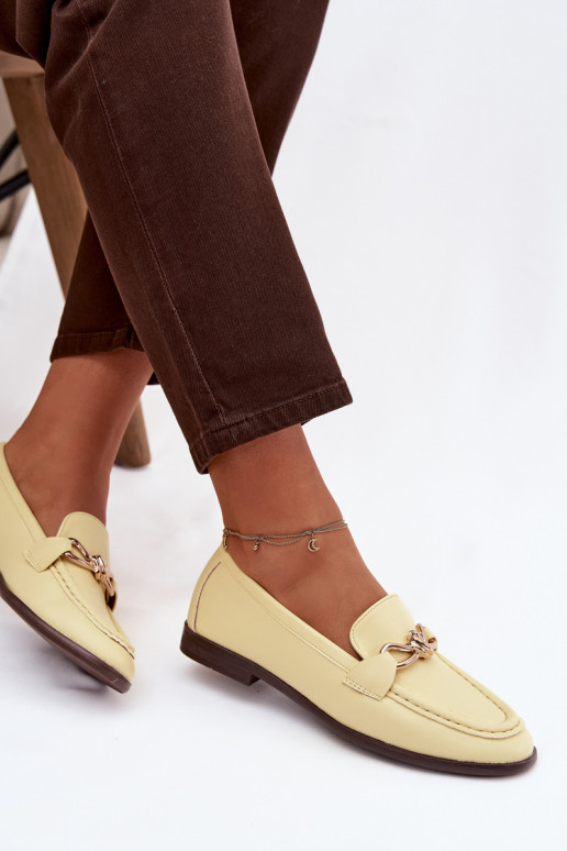 Mocasines Femenino Con decoraciones Detalem color amarillo Rosynne
