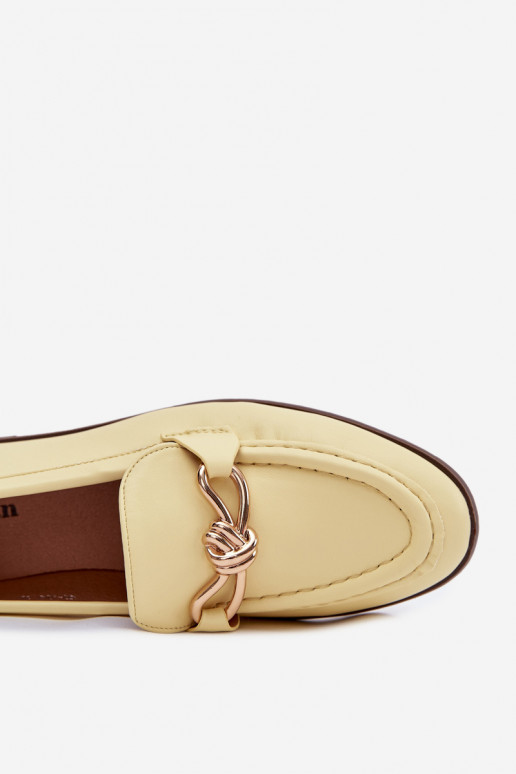 Mocasines Femenino Con decoraciones Detalem color amarillo Rosynne