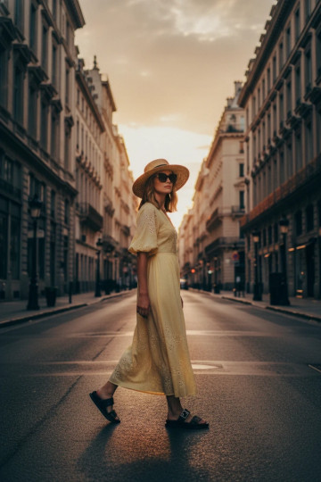 Zapatillas de mujer con hebillas doradas, color negro 2