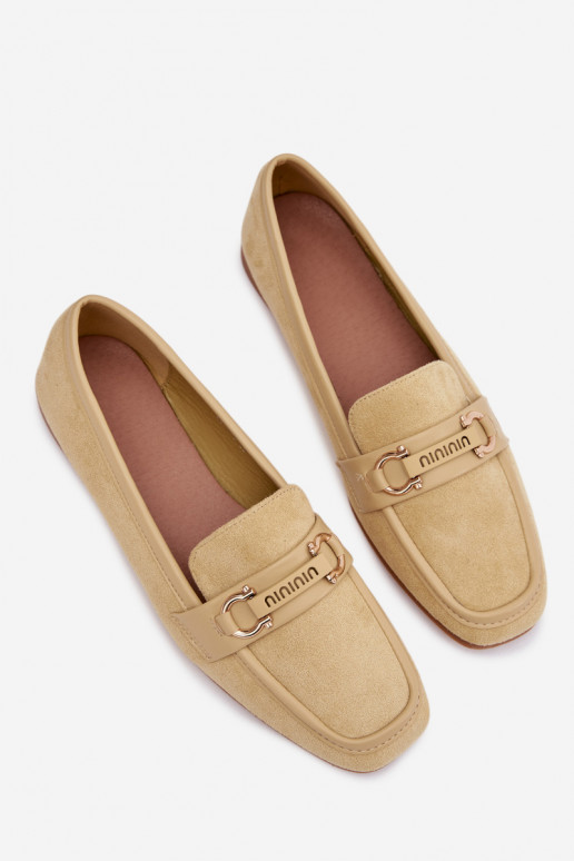 Mocasines Mocasines Femenino Con decoraciones Elemento color amarillo Evelora