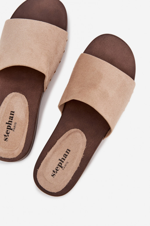 zapatillas de mujer Ze color doradomi Studs beige Ferinna