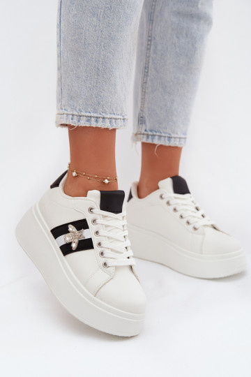 Zapatillas deportivas blancas con plataforma Palvessa