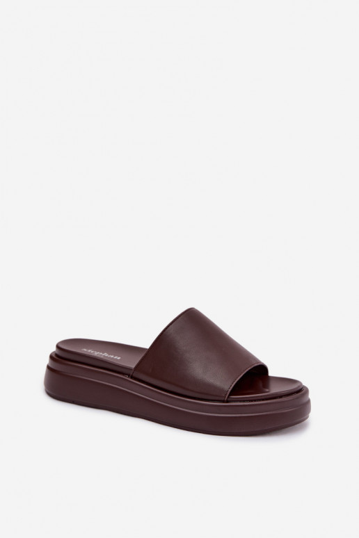 zapatillas de mujer con una plataforma CzekoladoAe Tanelisse