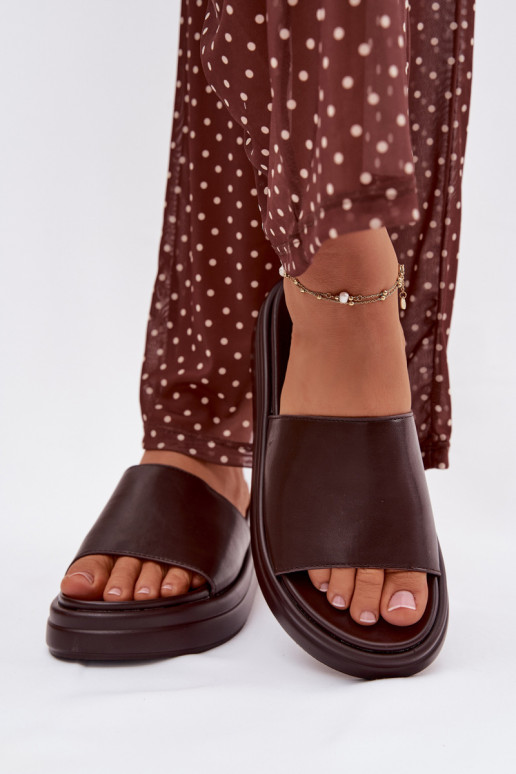 zapatillas de mujer con una plataforma CzekoladoAe Tanelisse