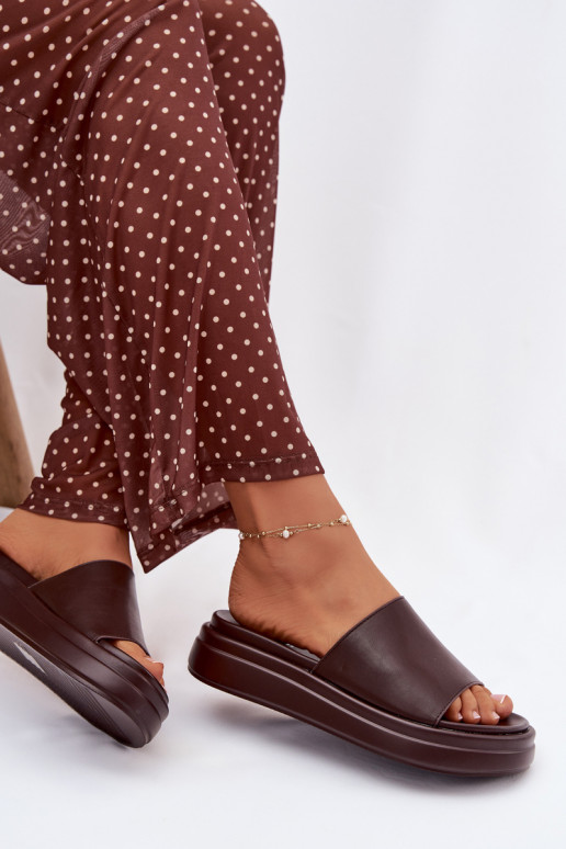 zapatillas de mujer con una plataforma CzekoladoAe Tanelisse