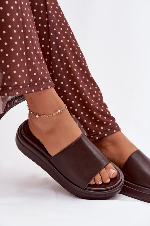 zapatillas de mujer con una plataforma CzekoladoAe Tanelisse