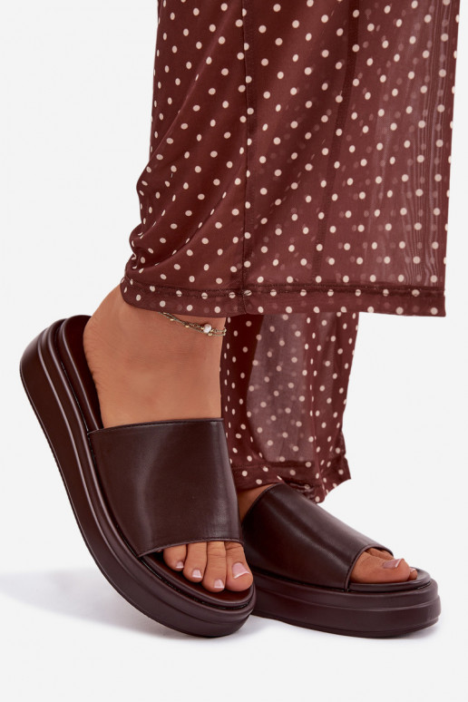 zapatillas de mujer con una plataforma CzekoladoAe Tanelisse