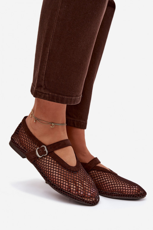 red bailarinas con correas CzekoladoAe Pherina