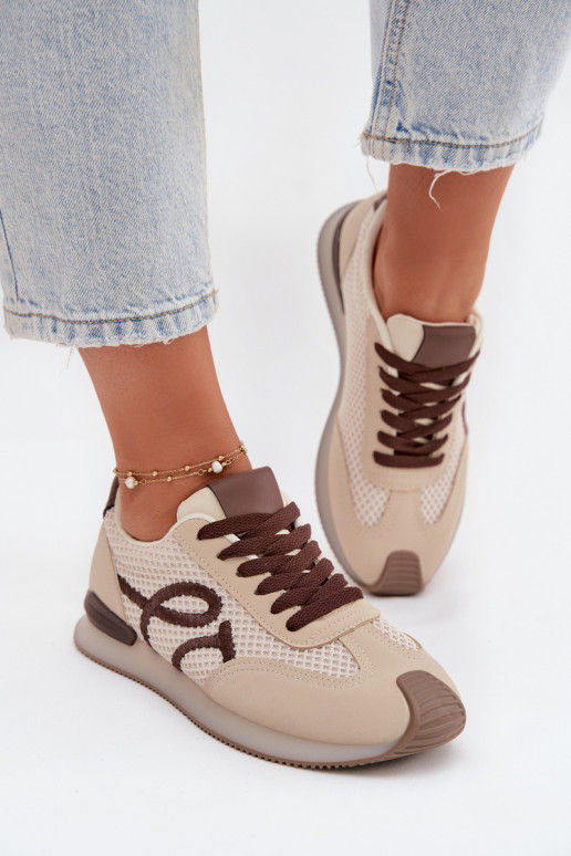 Zapatillas modelo zapatos. zapatillas Femenino beige-color marrón Tarlisse