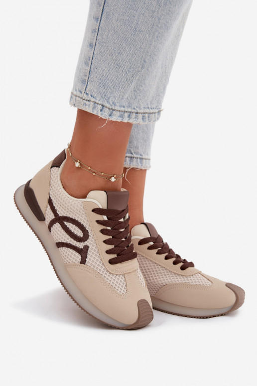 Zapatillas modelo zapatos. zapatillas Femenino beige-color marrón Tarlisse