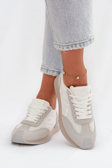 Zapatillas modelo zapatos. zapatillas Femenino Blanco-color gris Tarlisse