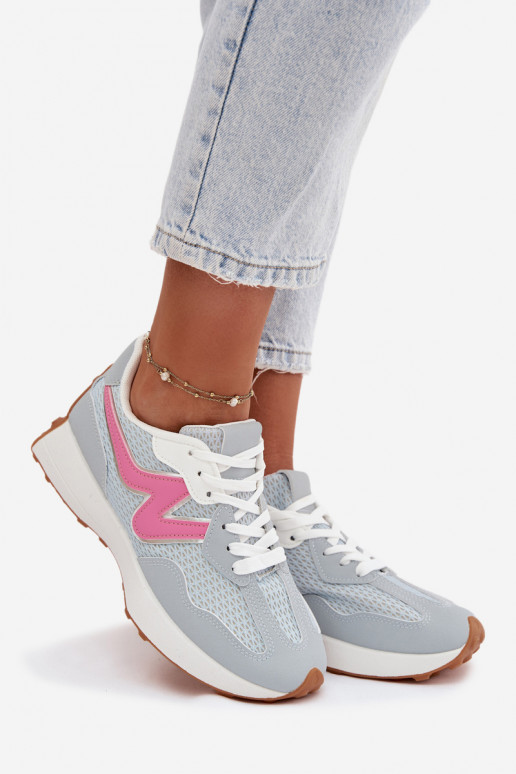 zapatillas Femenino con una plataforma color azul Janelora