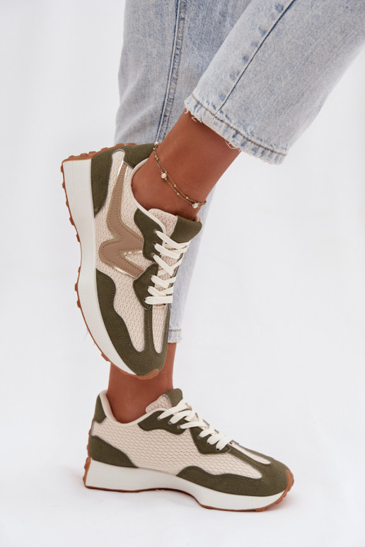 zapatillas Femenino con una plataforma color verde Janelora