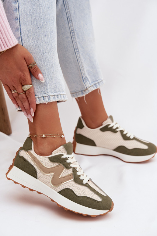 zapatillas Femenino con una plataforma color verde Janelora