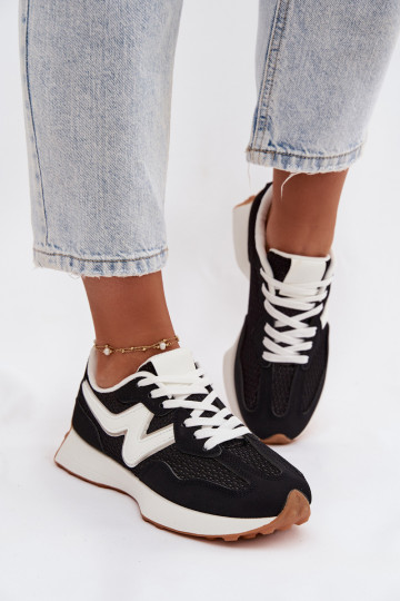 zapatillas Femenino con una plataforma de color negro Janelora