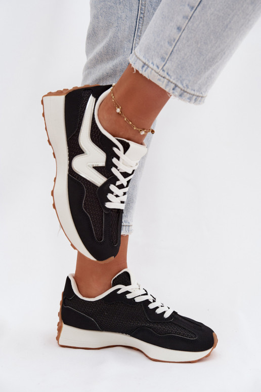 zapatillas Femenino con una plataforma de color negro Janelora