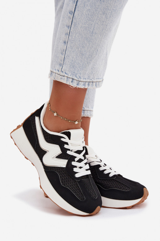 zapatillas Femenino con una plataforma de color negro Janelora