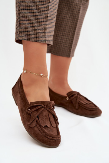 mocasines de mujer con detalles elegantes y flecos CzekoladoAe Glorina 2