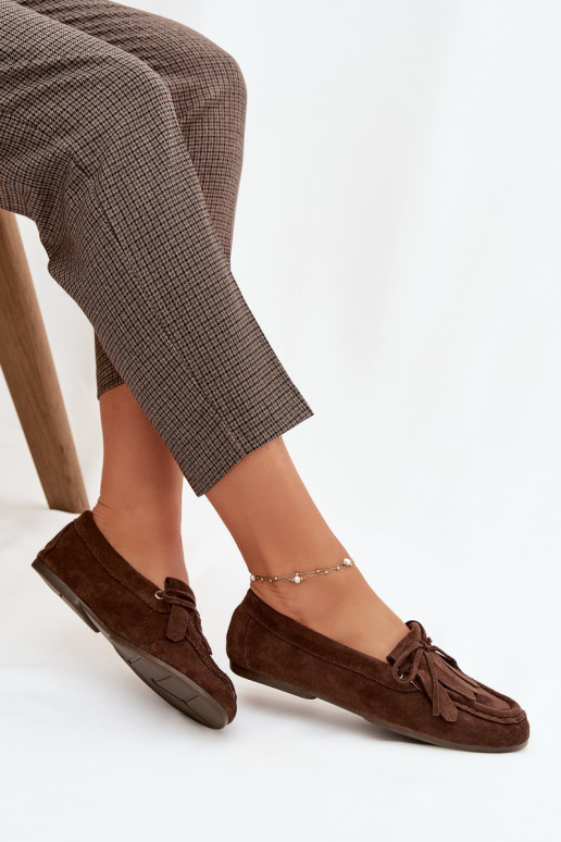 mocasines de mujer con detalles elegantes y flecos CzekoladoAe Glorina